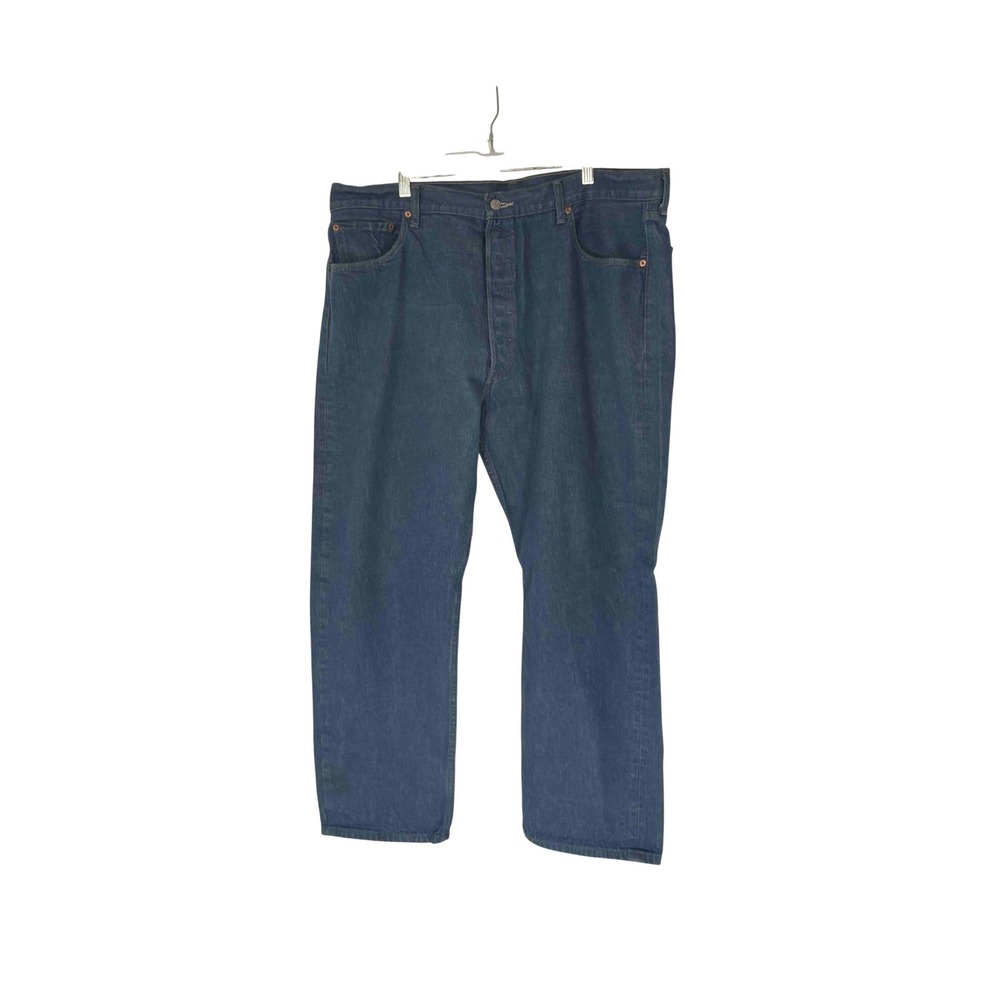 Levi's 501 Jeans Men's Button Fly Baggy Light Wash Straight Leg Size 42‎ x 32